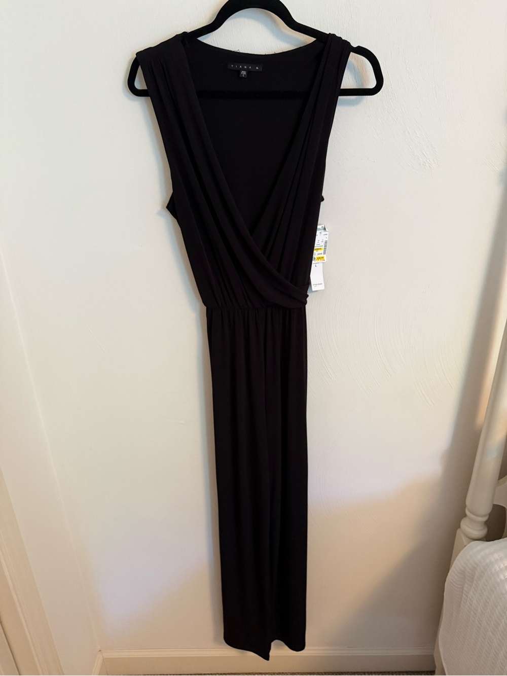 Black wide leg jumpsuit